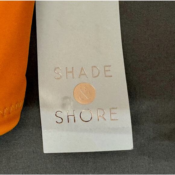 Shade & Shore Bikini Top Womens Small Orange Striped Sexy Feminine Sexy Funky - Picture 3 of 8